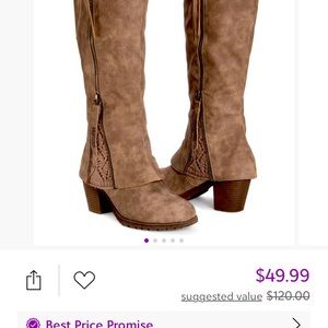 Color Tupe lacy boots for women